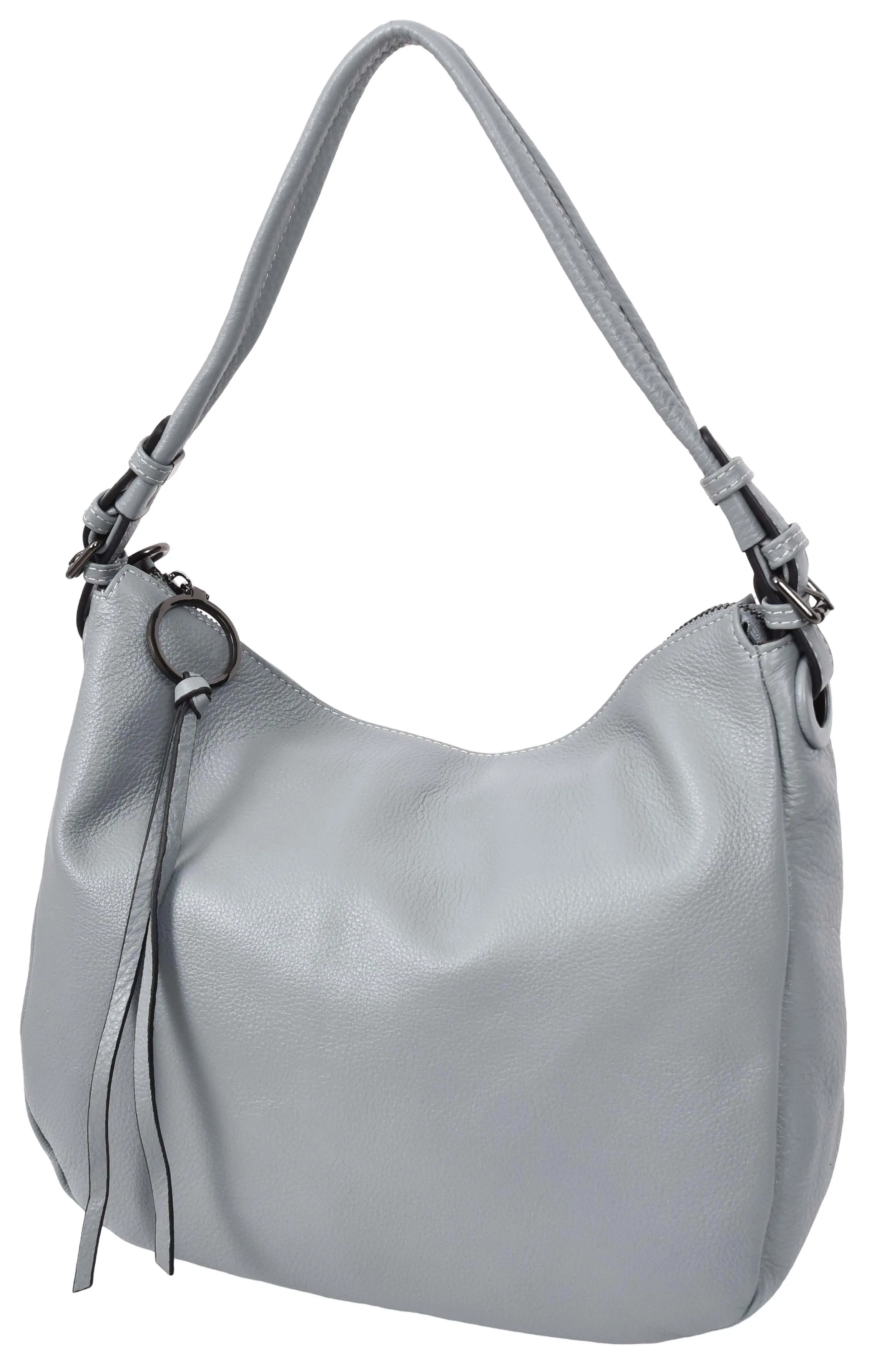Ottawa Women's Genuine Leather Hobo Style Shoulder Handbag  Blue