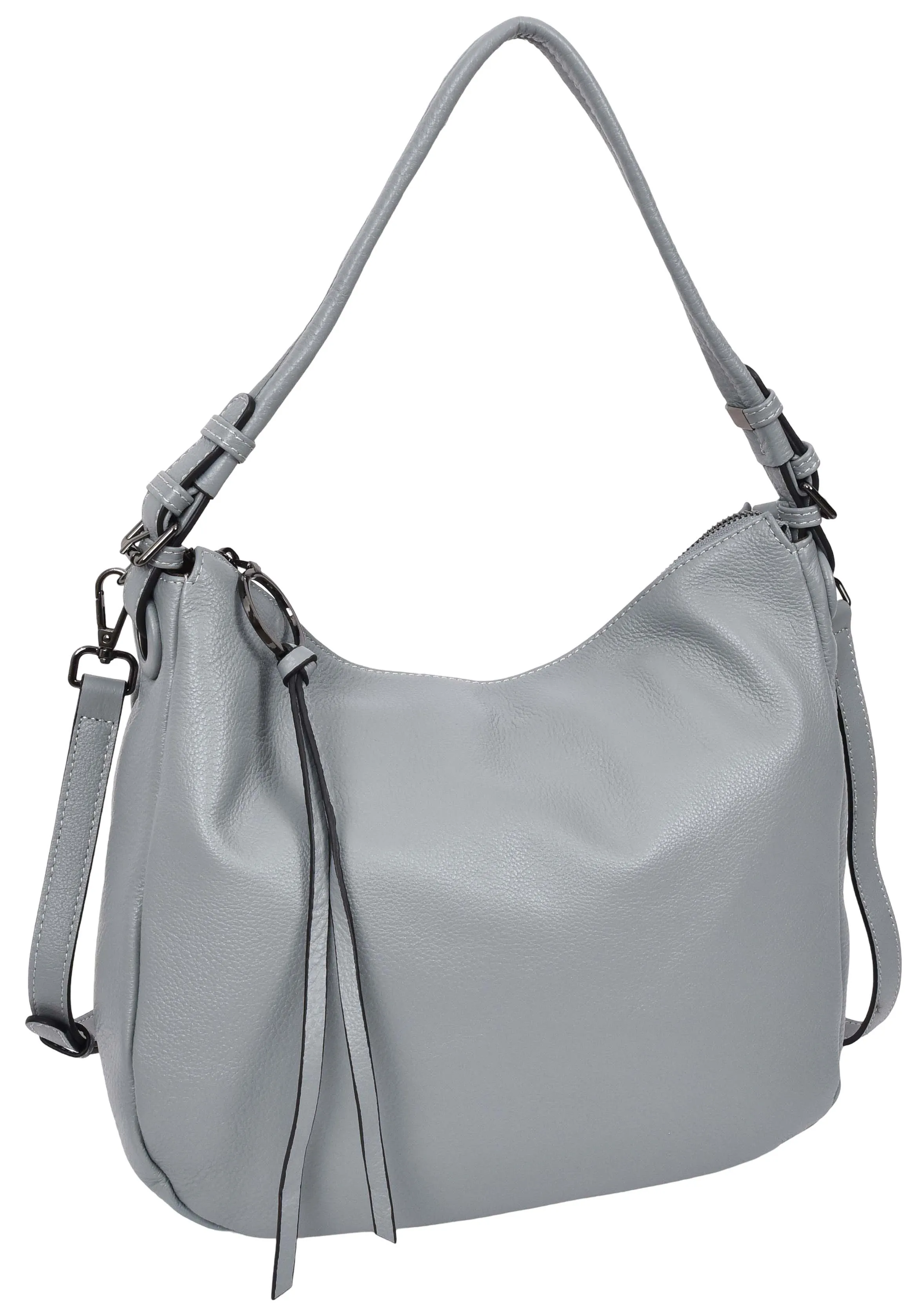 Ottawa Women's Genuine Leather Hobo Style Shoulder Handbag  Blue