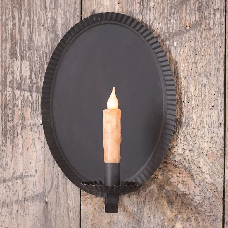 Oval Tinner's Sconce - Set of Three