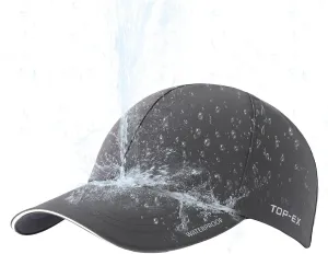 Oversized XL XXL Waterproof All Weather Performance Running Cap Recycled Unstructured Baseball Hat Urban Storm