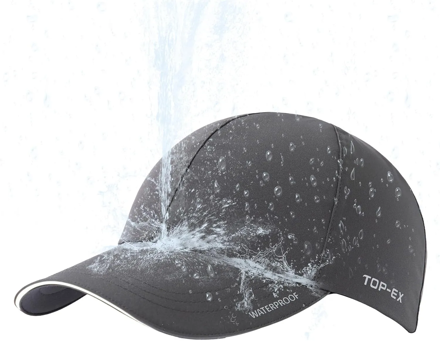 Oversized XL XXL Waterproof All Weather Performance Running Cap Recycled Unstructured Baseball Hat Urban Storm