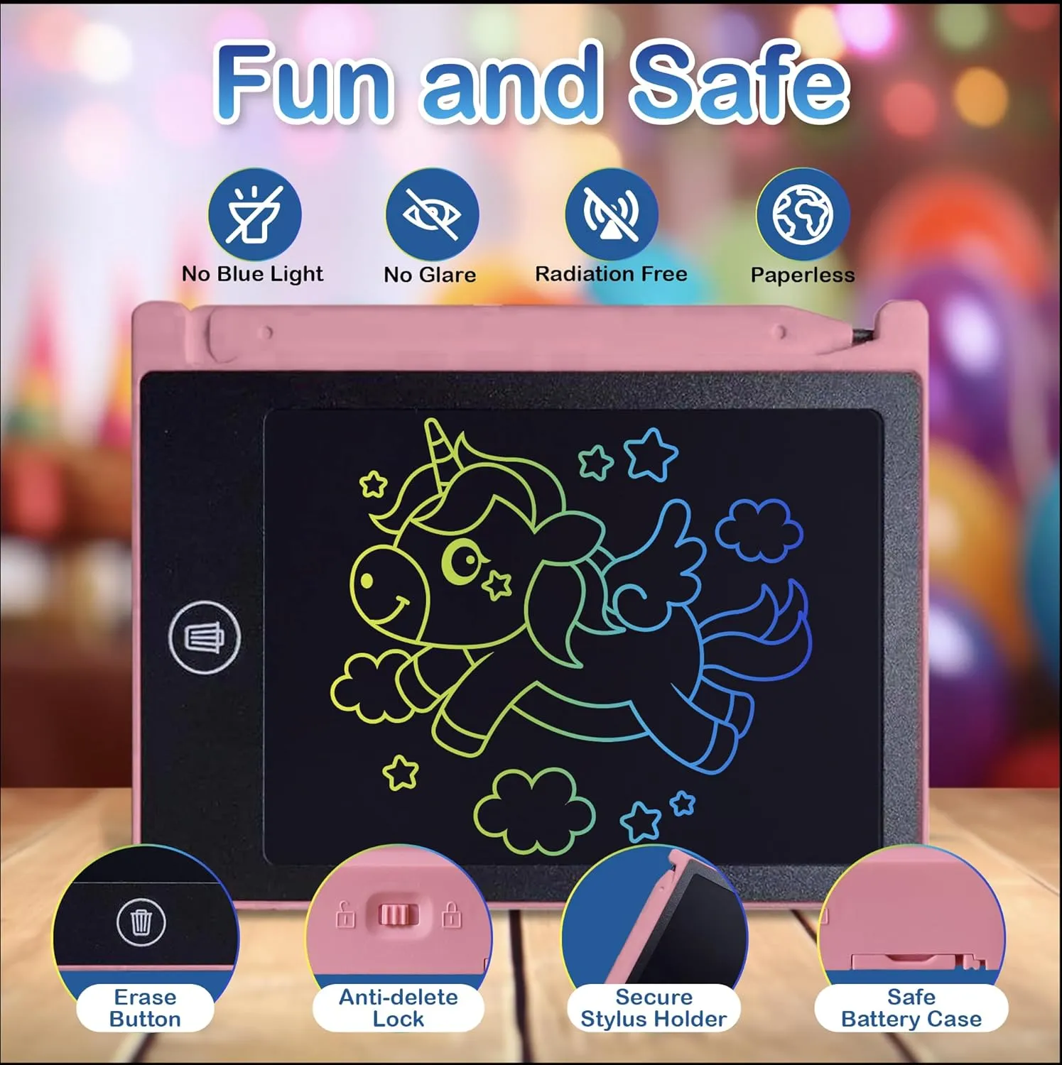 Party Favor Mini LCD Writing Tablet for Kids, 12 Pack – 4.5 Inch Mini Drawing Board. Fun and Educational for Kids That Sketch and Doodle. Perfect Goodie Bag and Gift Bag Filler, School Prize Or Gift