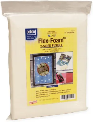 Pellon FF79F26020P Flex-Foam 2-Sided Fusible Stabilizer, 20" x 60"