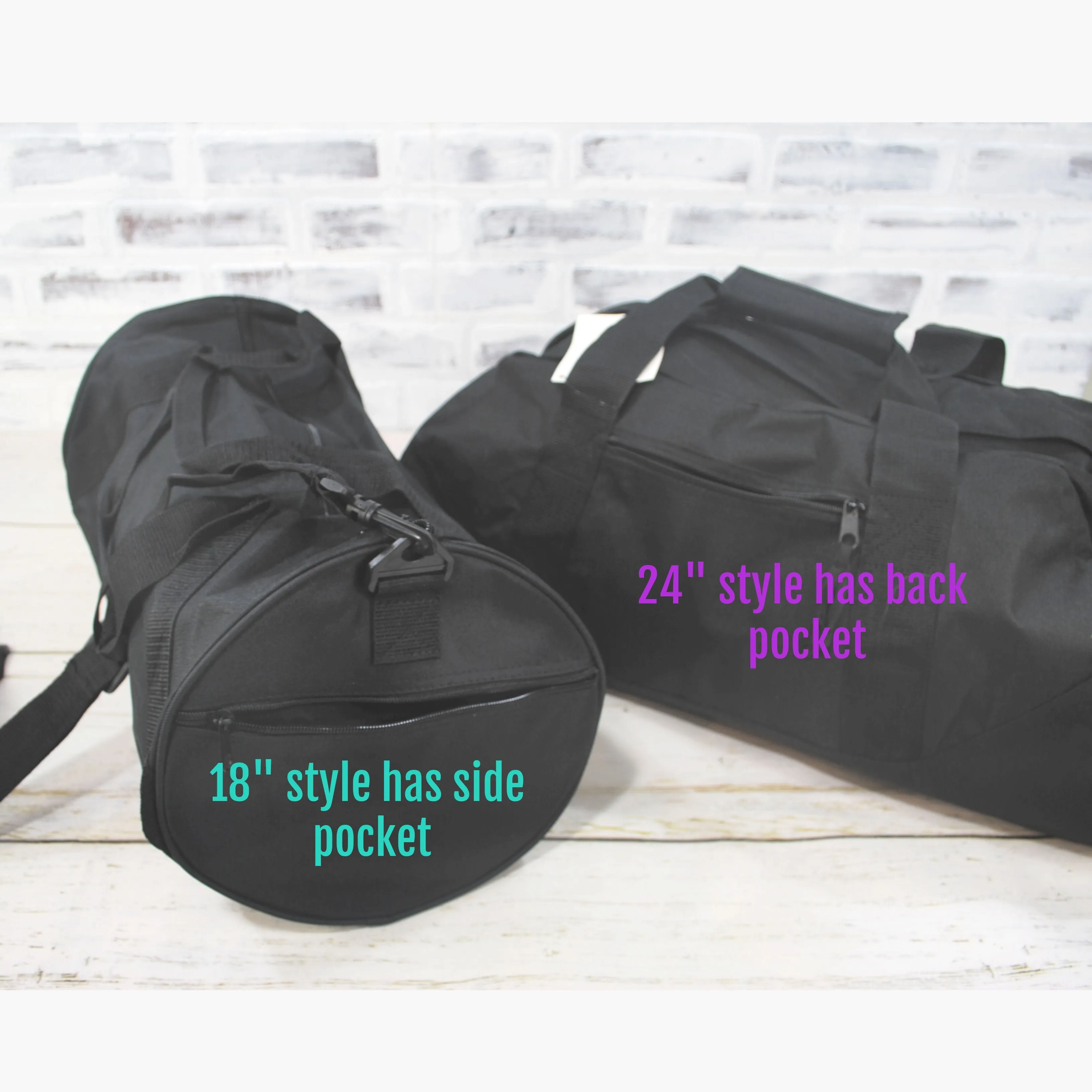 Personalized Floral Cat Duffle or Tote Bag