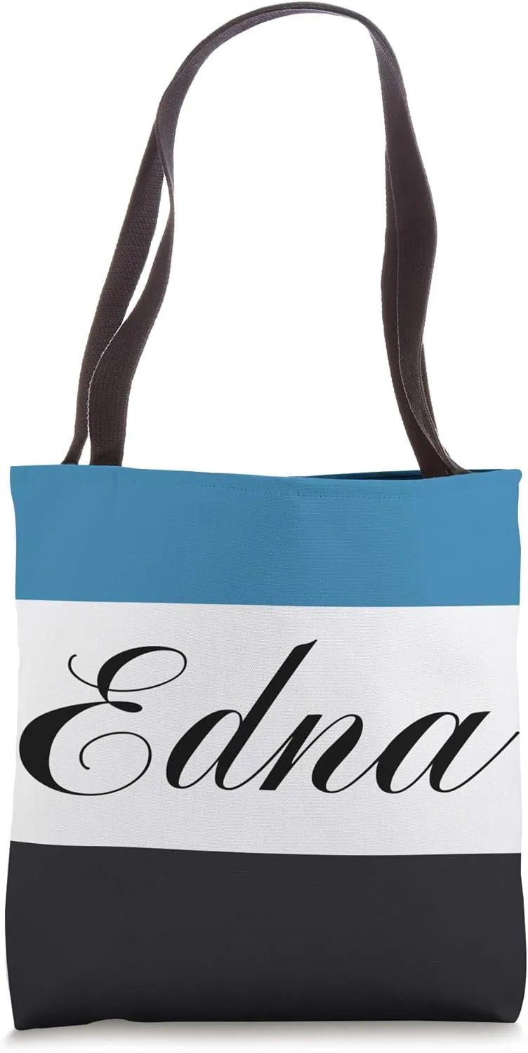 Personalized Name Edna Employee Bridal Birthday Gifts Tote Bag