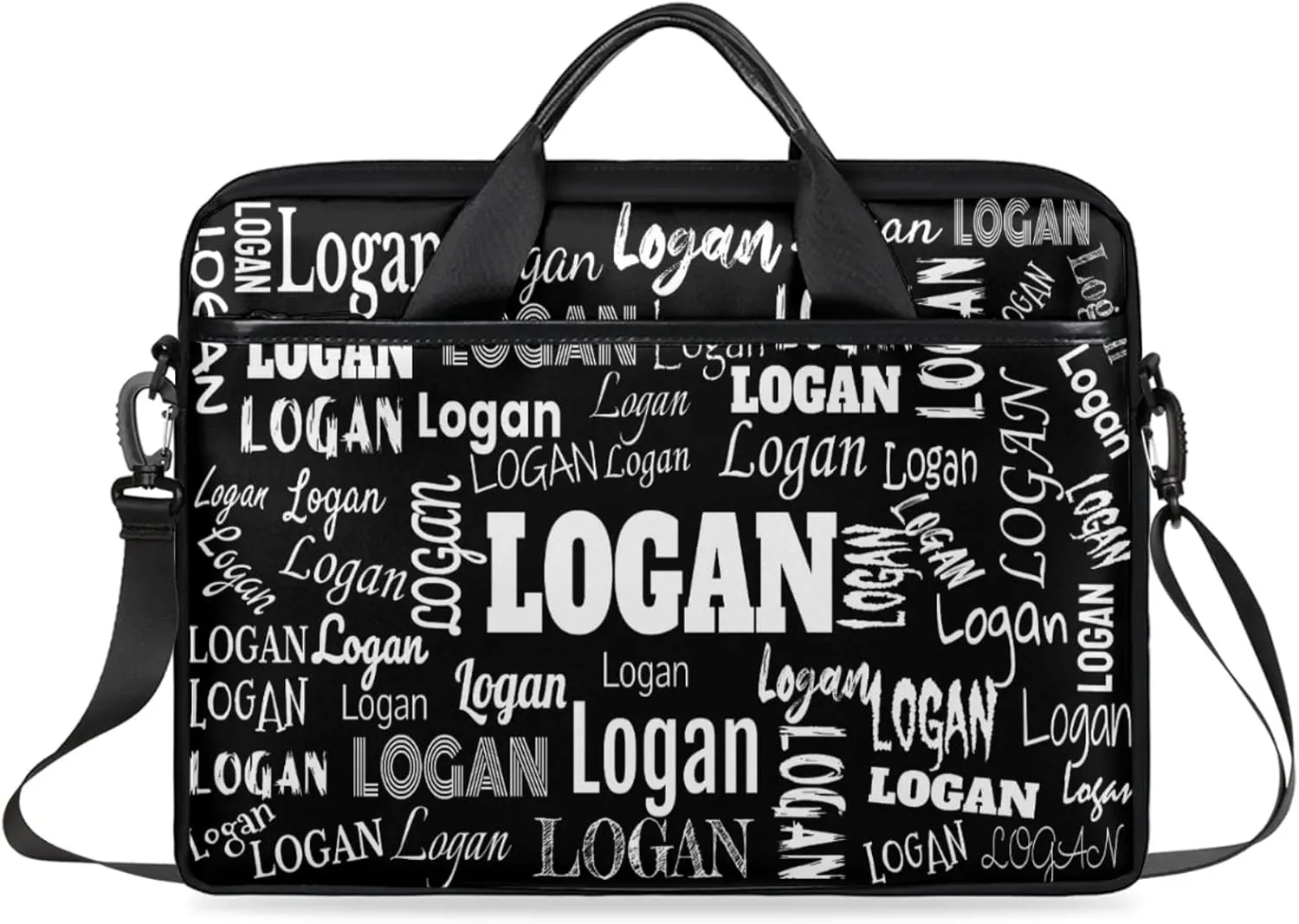 Personalized Name Laptop Bags, Custom Text Laptop Case Shoulder Bag, Computer Bags