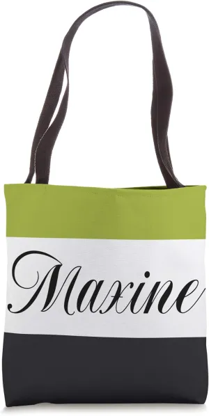 Personalized Name Maxine Employee Bridal Birthday Gifts Tote Bag