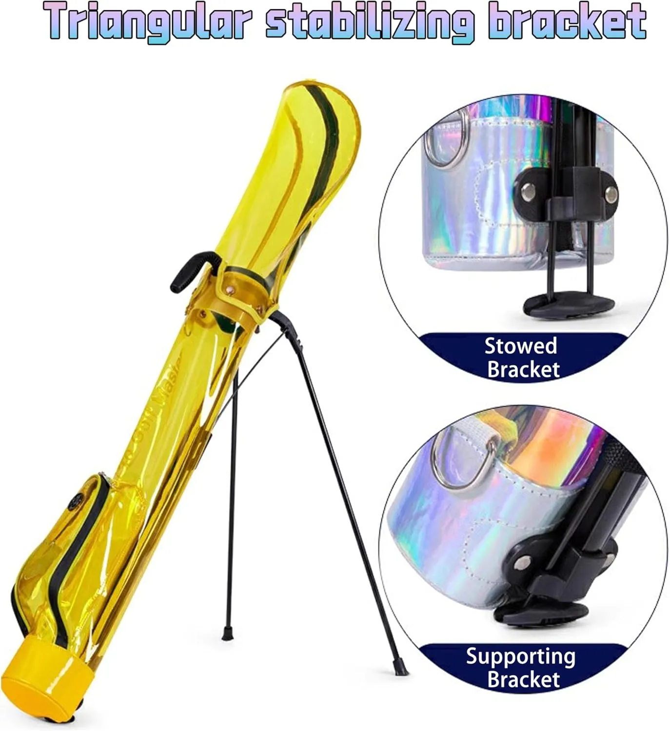 PGM Golf Sunday Bags - Lightweight Golf Bag with Stand – Easy to Carry and Durable Pitch Putt Golf Bag – Golf Stand Bag for The Driving Range, Par 3 and Executive Courses – Golf Gun Bag