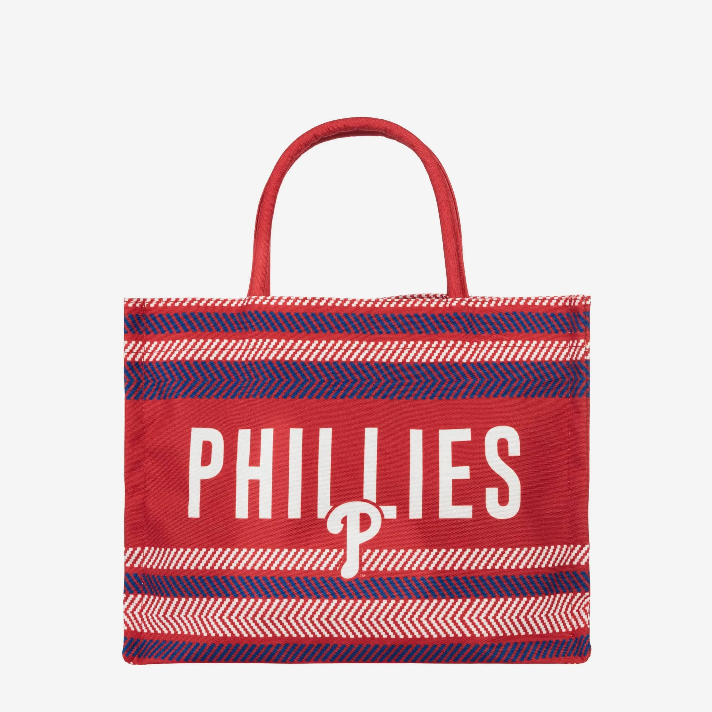 Philadelphia Phillies Stitch Pattern Canvas Tote Bag