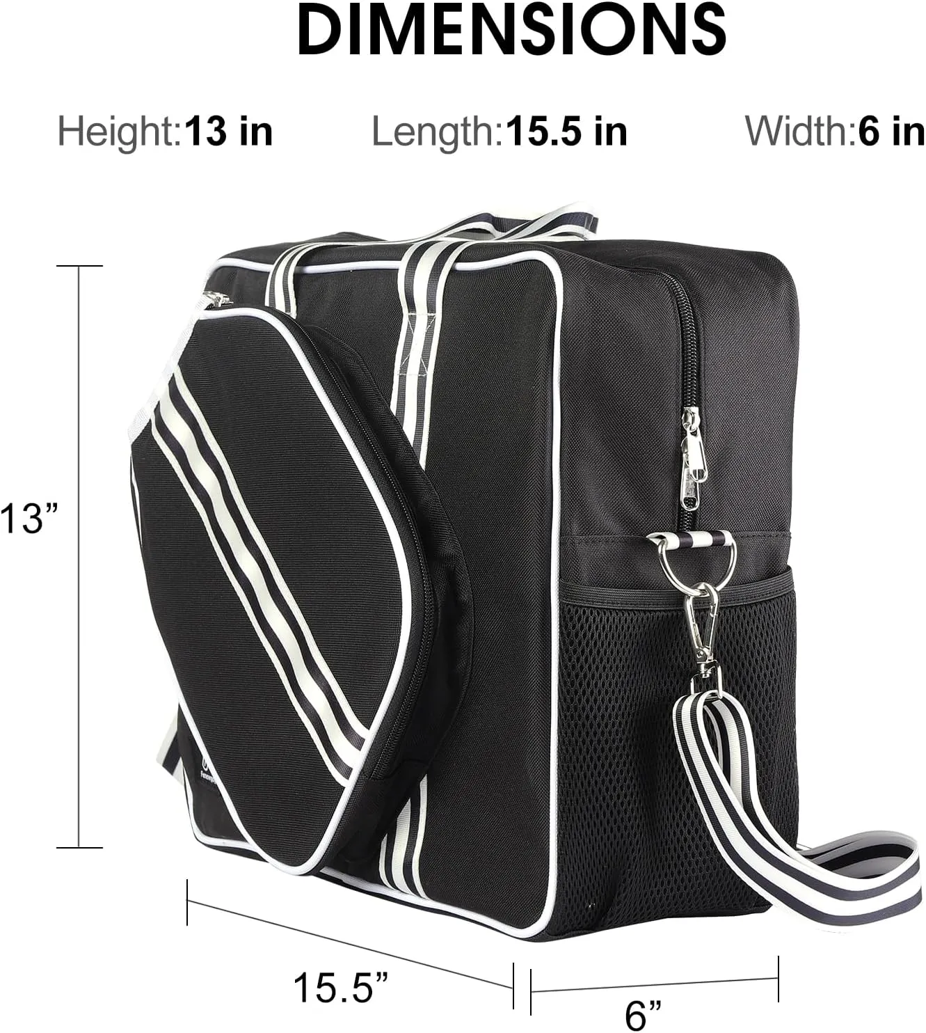 Pickleball Bags for Women&Man | Pickleball Bags with Insulated Drink Cooler Bag Fence Hooks | Pickleball Gift