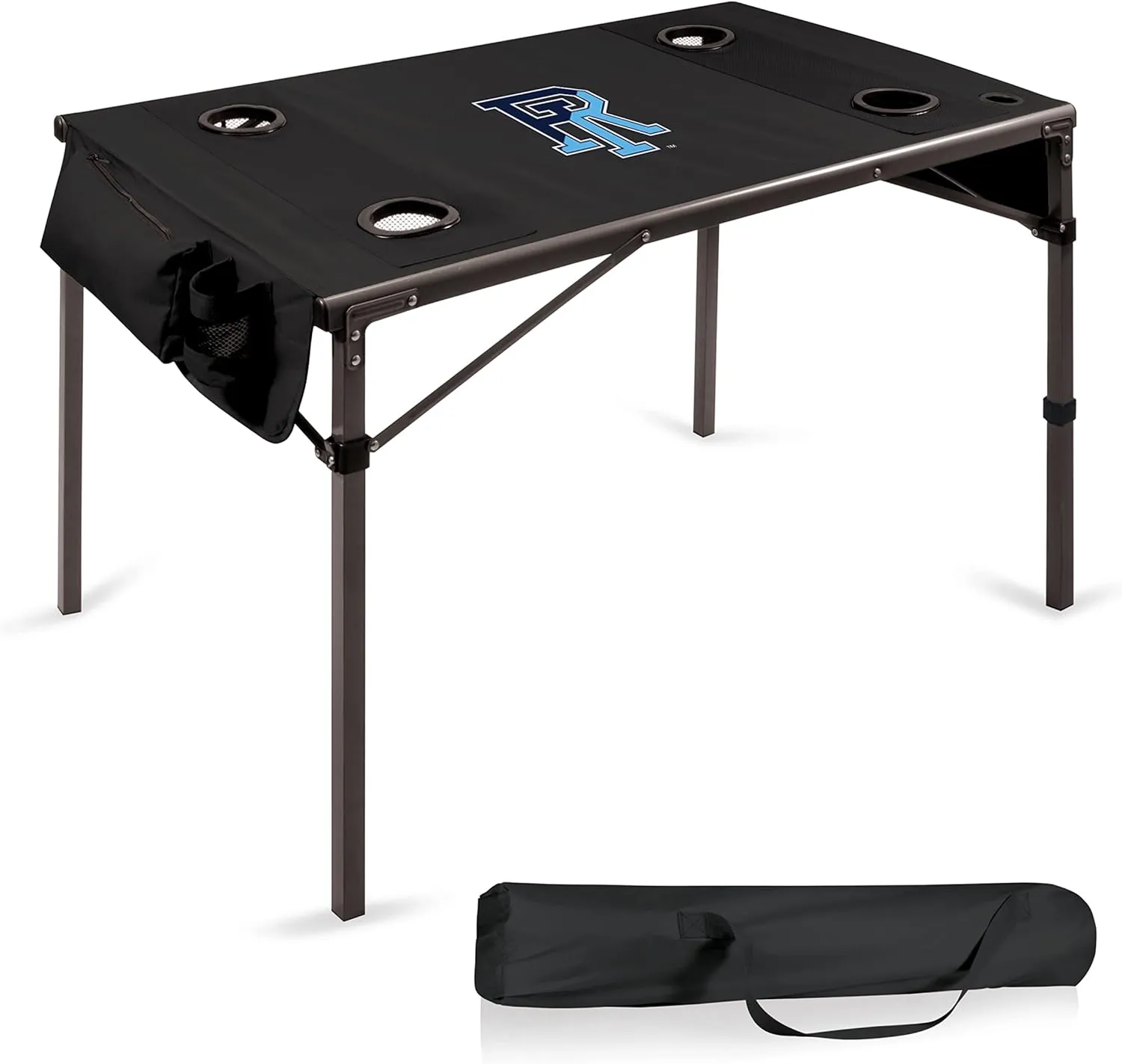 PICNIC TIME NCAA Unisex-Adult NCAA Travel Table Portable Folding Table, Camping Table, Outdoor Table with Carry Bag