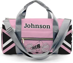 Pink Cheer Cheerleader Multifunction Sport Duffel Bag Gym Travel Perform Training Weekender Bags Getaway Bags