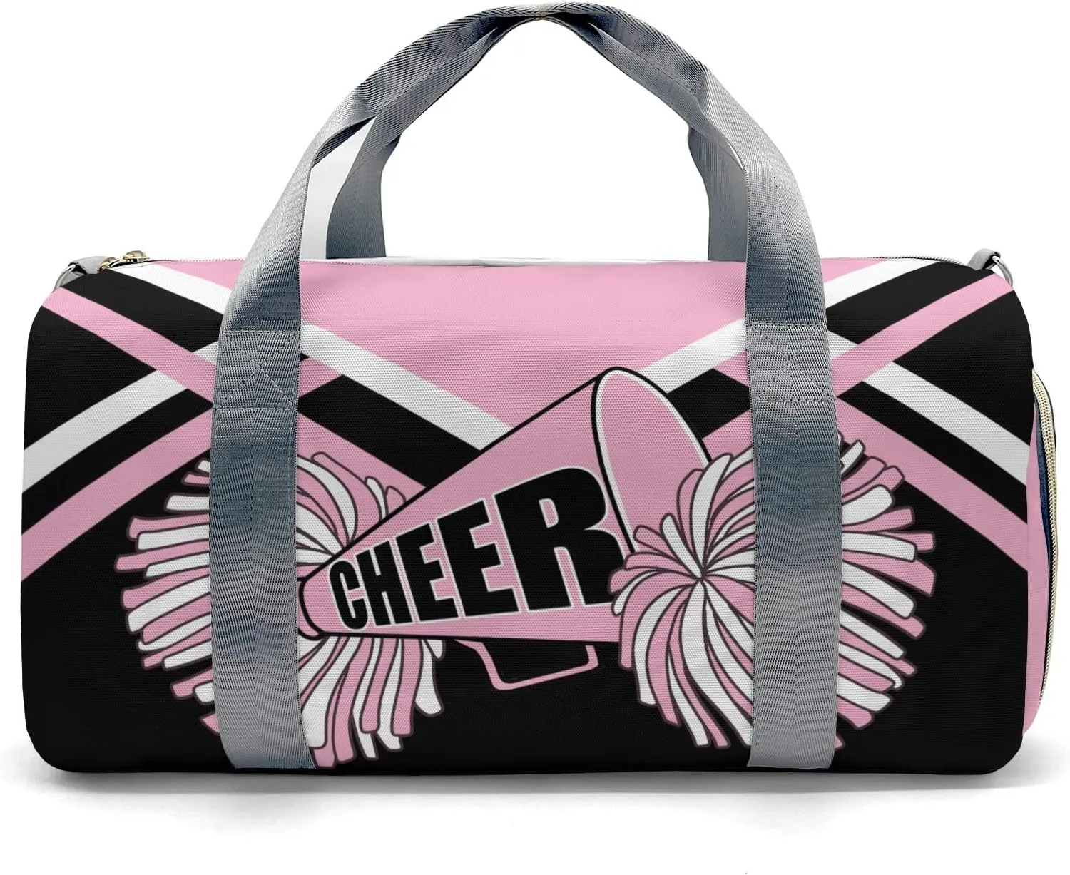Pink Cheer Cheerleader Multifunction Sport Duffel Bag Gym Travel Perform Training Weekender Bags Getaway Bags