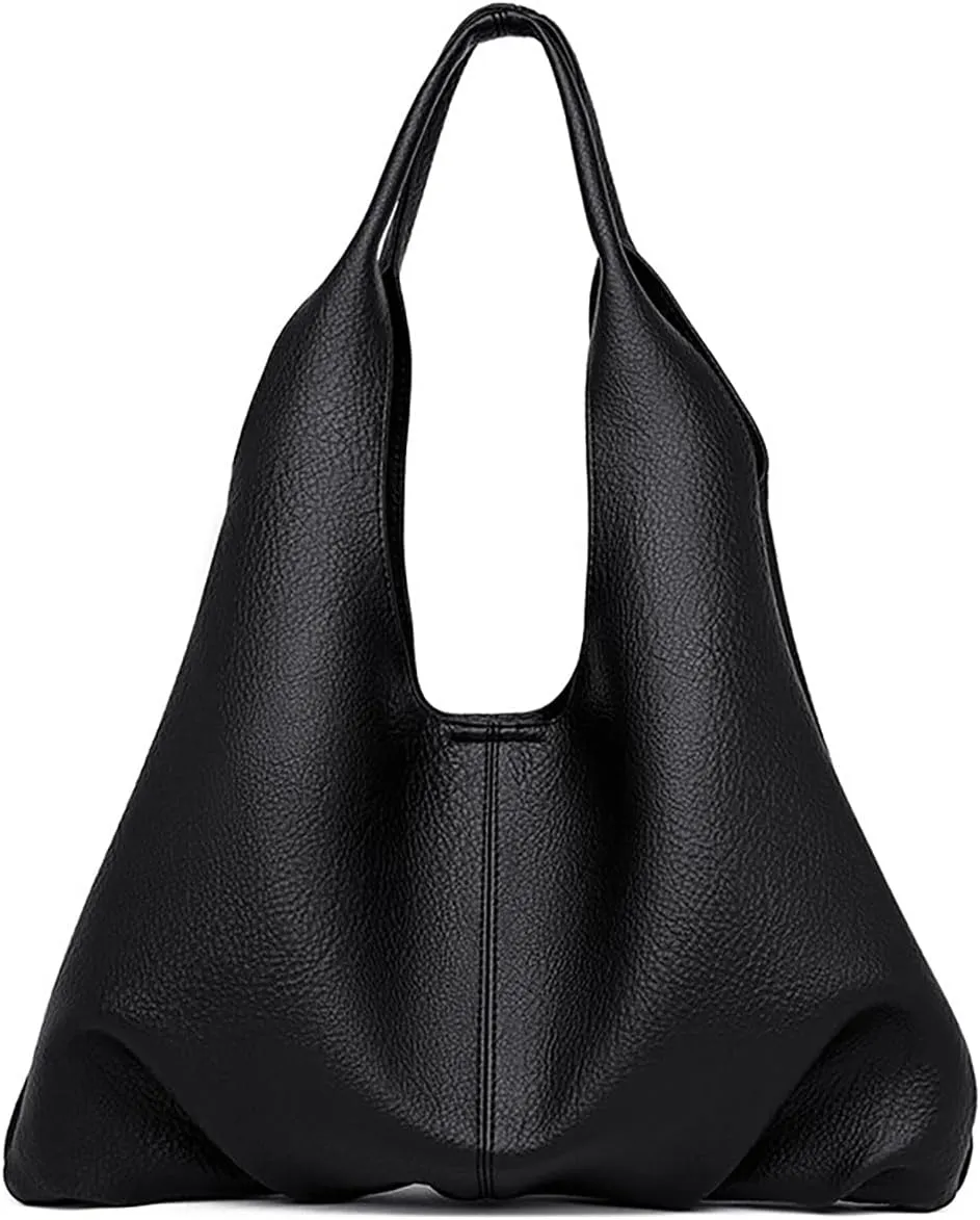 Pocadri Soft Vegan Leather Shoulder Bag for Women Fashion Purse Large Dumpling Totes Handbag 2pcs Set Top Handle Satchel
