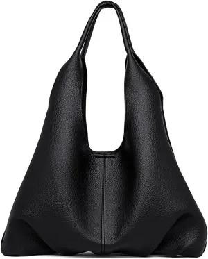 Pocadri Soft Vegan Leather Shoulder Bag for Women Fashion Purse Large Dumpling Totes Handbag 2pcs Set Top Handle Satchel