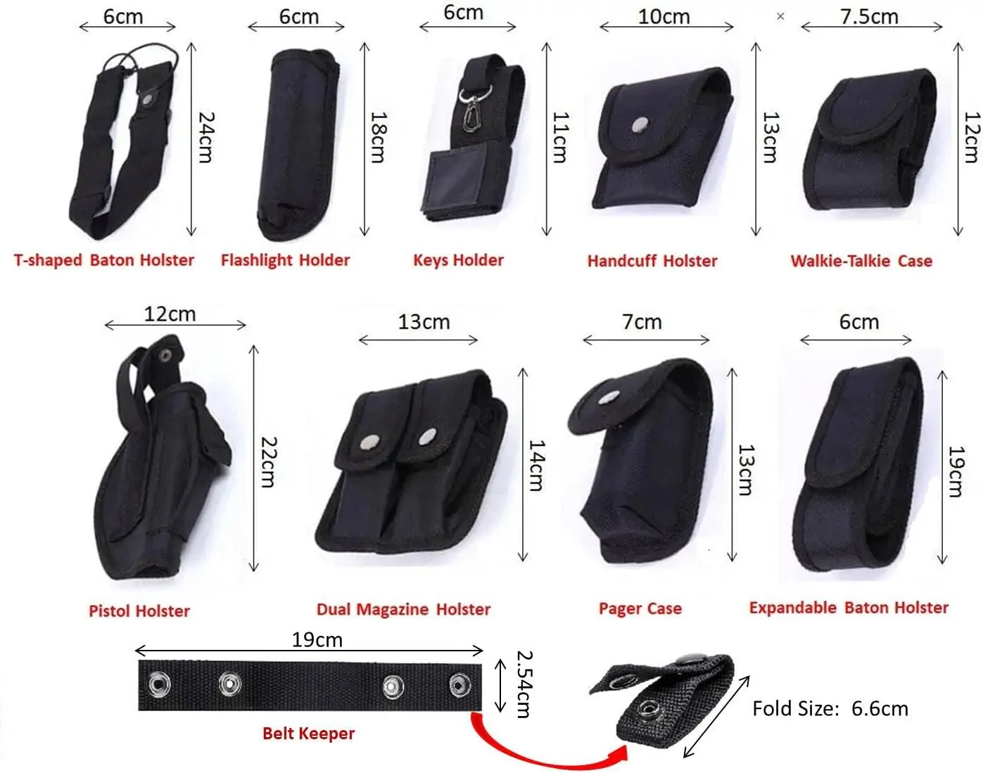 Police Security Duty Belt Modular Equipment Law Enforcement Hunting Game Versatile Utility Adjustable