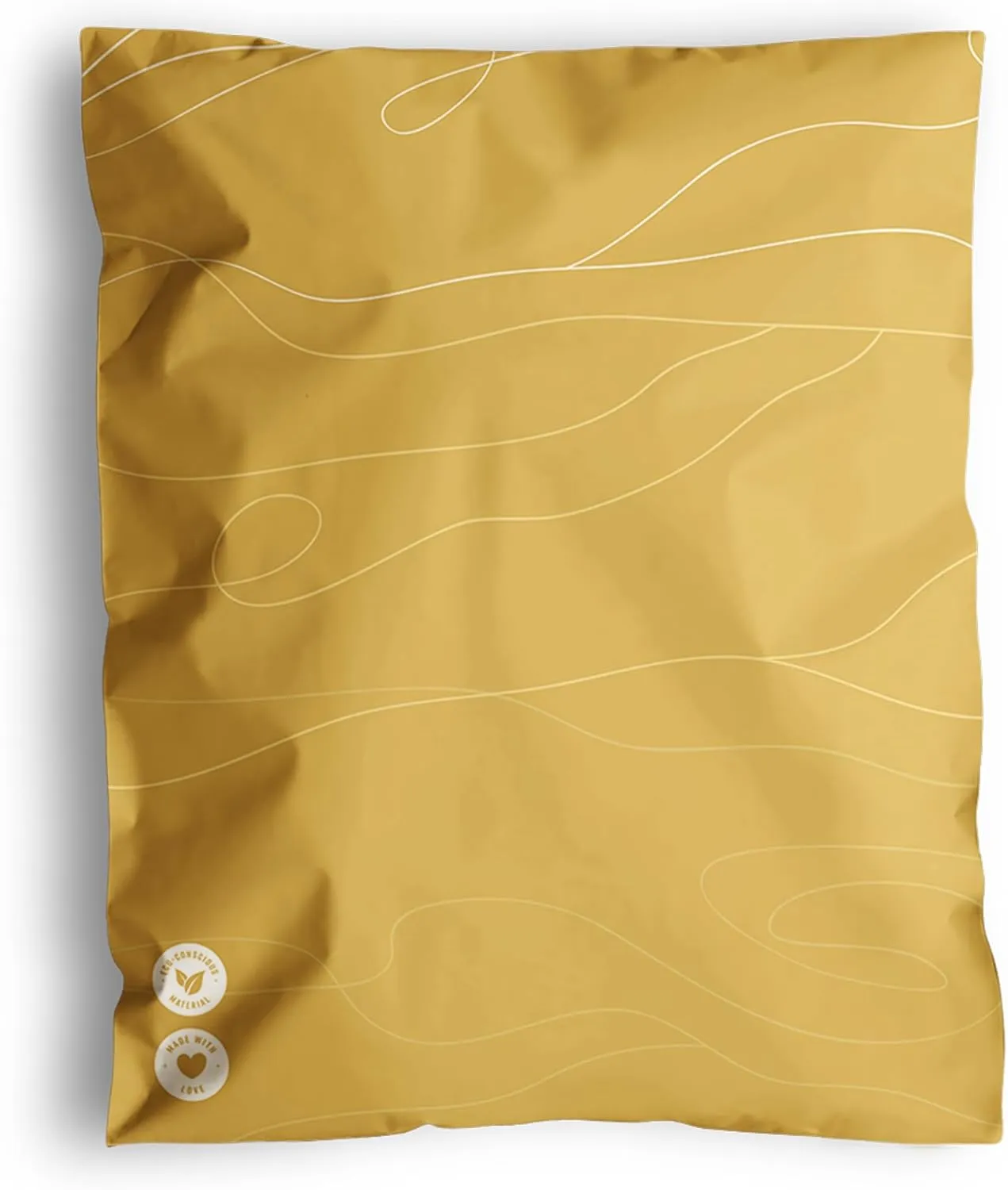 Poly Mailers 10x13-25 Pack Biodegradable Shipping Bags for Clothes - Impack Self-Seal Waterproof Thick Mailing Envelope for Accessories & Clothing - Tidal Yellow