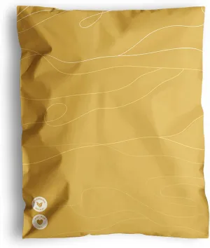 Poly Mailers 10x13-25 Pack Biodegradable Shipping Bags for Clothes - Impack Self-Seal Waterproof Thick Mailing Envelope for Accessories & Clothing - Tidal Yellow