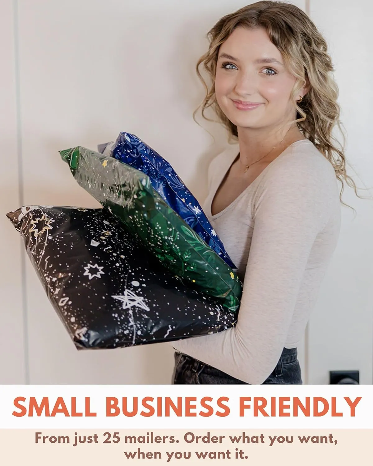 Poly Mailers 6x9-100 Pack Biodegradable Shipping Bags for Stationery and Small Accessories - Impack Self-Seal Waterproof Thick Mailing Envelope for Small Items - Midnight Indigo