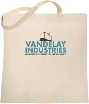 Pop Threads Vandelay Industries Company Logo Retro 90s Canvas Tote Bag