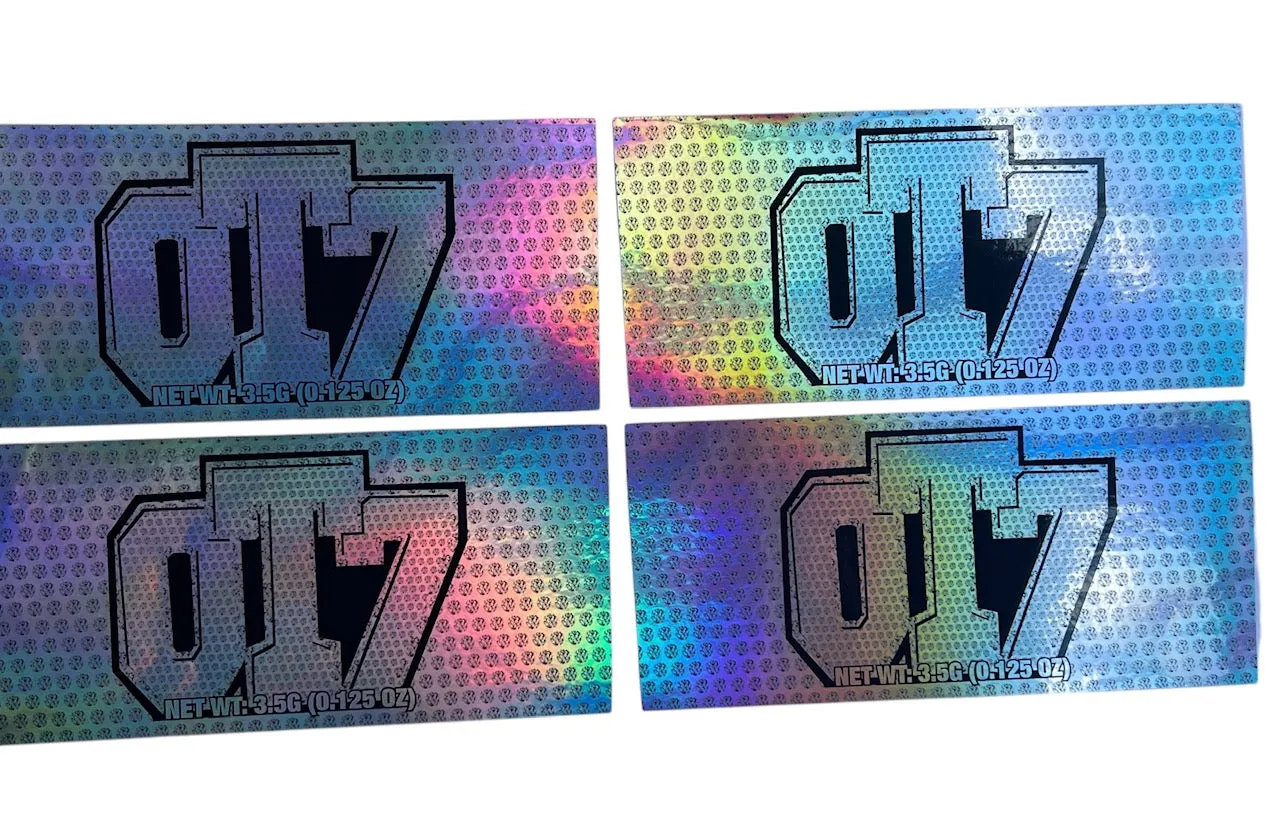 Popsicle 0T7 Gumbo 3.5 grams Container Holographic Sticker