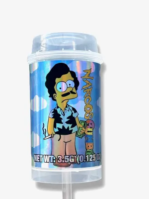Popsicle Narcos Gumbo 3.5 grams Container Holographic Sticker