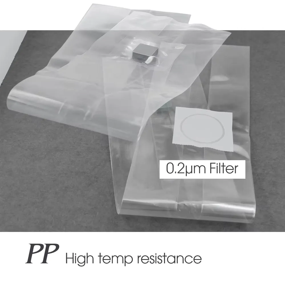 PP 6 Mil Sterilized Hydrated Grain Bag W/Self-Healing Injection Port 0.2Μm | resistant to high temperatures |
