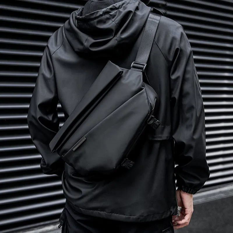 Premium Black Waterproof Crossbody Bag