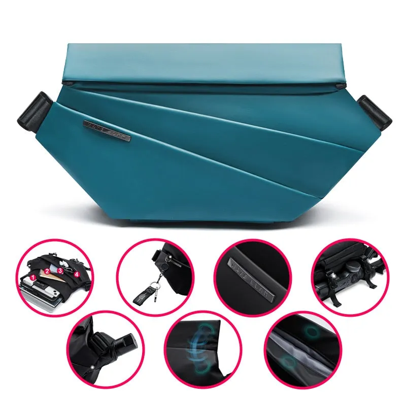 Premium Black Waterproof Crossbody Bag