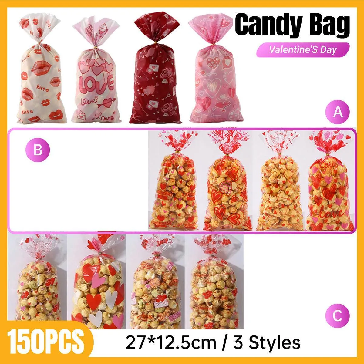 Premium Cookie Bags OPP 150PCS