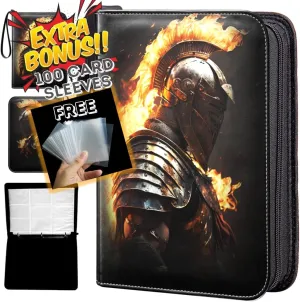 Premium,Trading Card Binder,900 Pockets, 50 Removable card sleeves, trading card storage box, Sports Cards, baseball cards, card holders for playing cards, binder,football cards, MTG, TCG