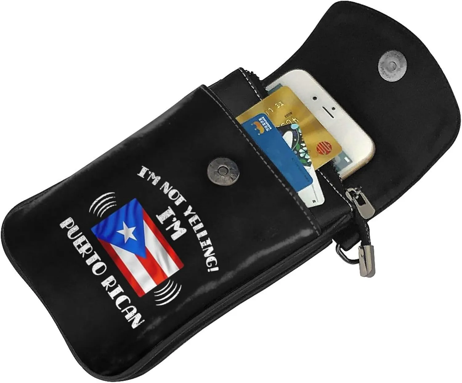 Puerto Rico Small Crossbody Bags For Women Cell Phone Bag Cross Body Purses Credit Card Security Pack