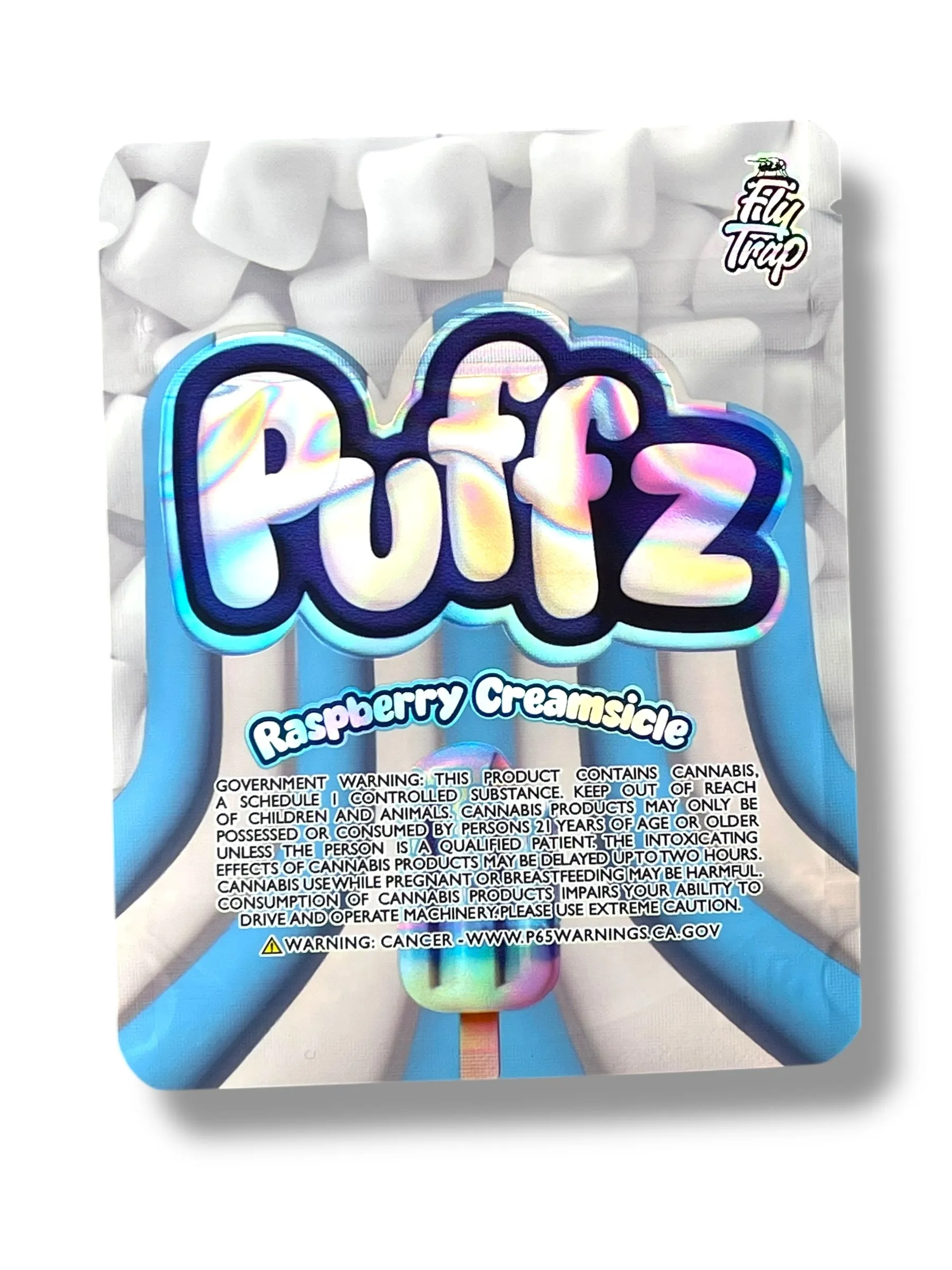 Puffs Raspberry Creamsicle Mylar Bag 3.5 Grams