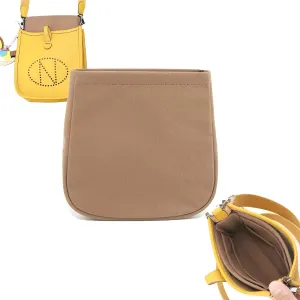Purse Insert Organizer for Hermes Evelyne TPM, Mini Organizer Handbag Liner (Brown, Evelyne 16 TPM)