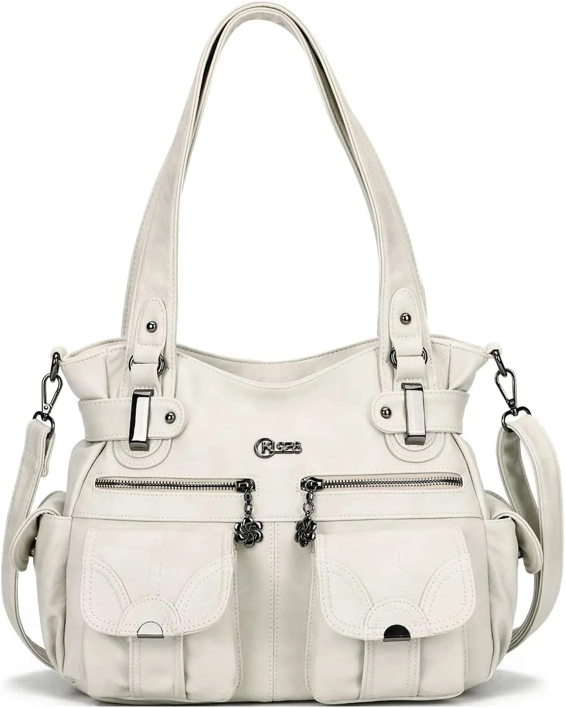 Purses and Handbags for Women Large Hobo Shoulder Bags Soft PU Leather Multi-Pocket Tote Bag