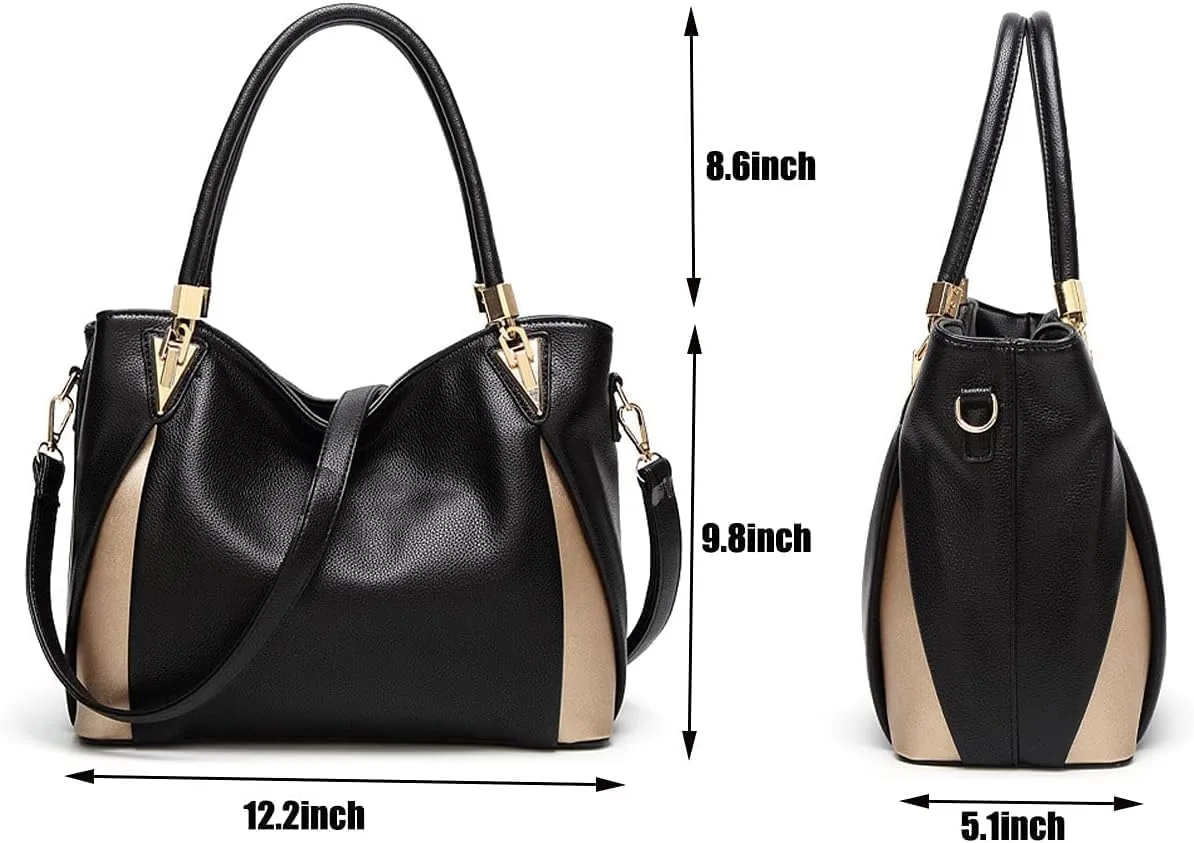 Purses and Handbags for Women Top Handle Bags PU Leather Satchel Totes Shoulder Bag