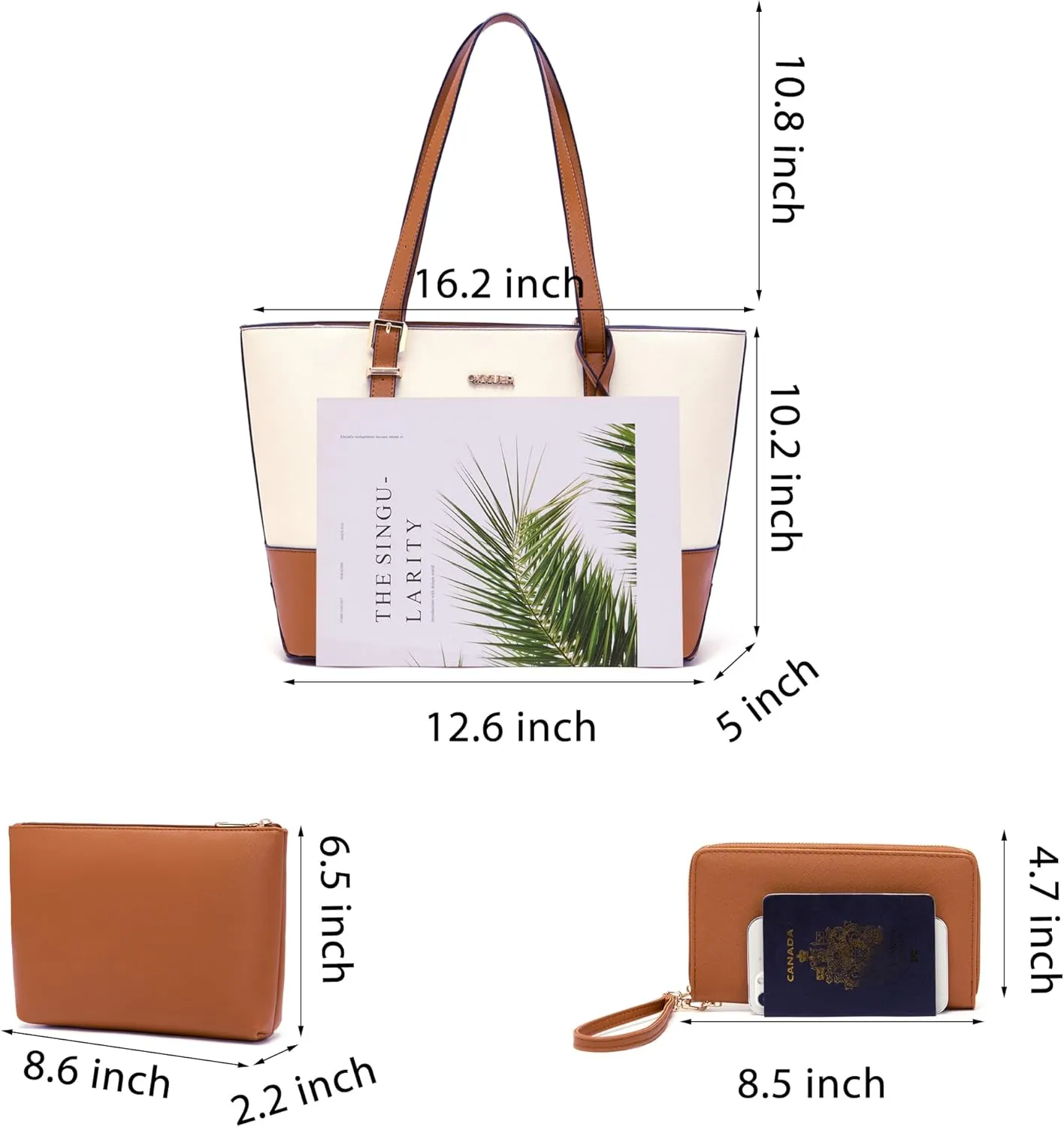 Purses And Wallets Set For Women Work Tote Satchel Handbags Shoulder Bag Top Handle Totes Purse With Matching Wallet