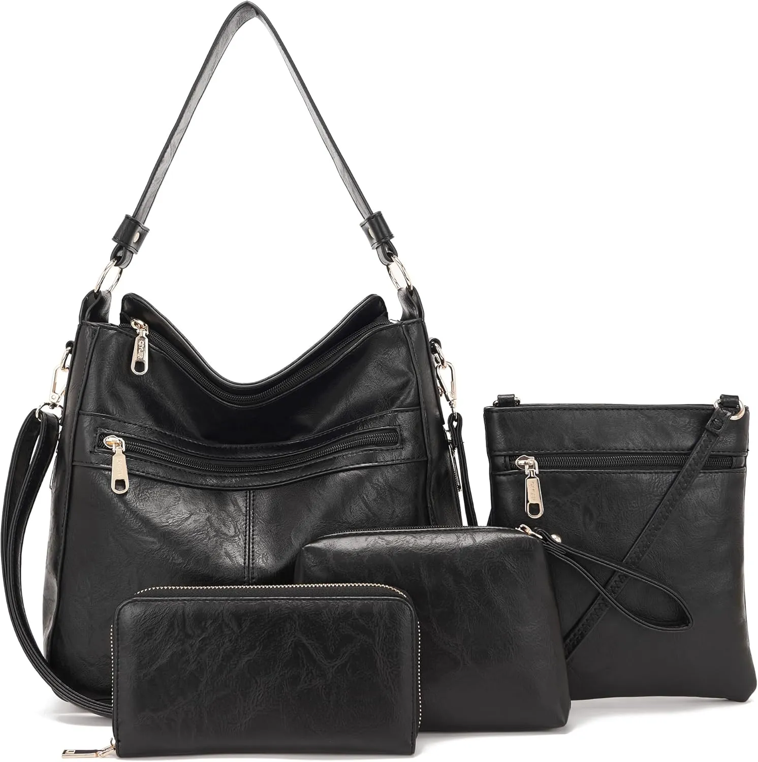 Purses For Women Handbags And Wallet Set Large Hobo Crossbody Bag Ladies Purse Totes 4 PCS