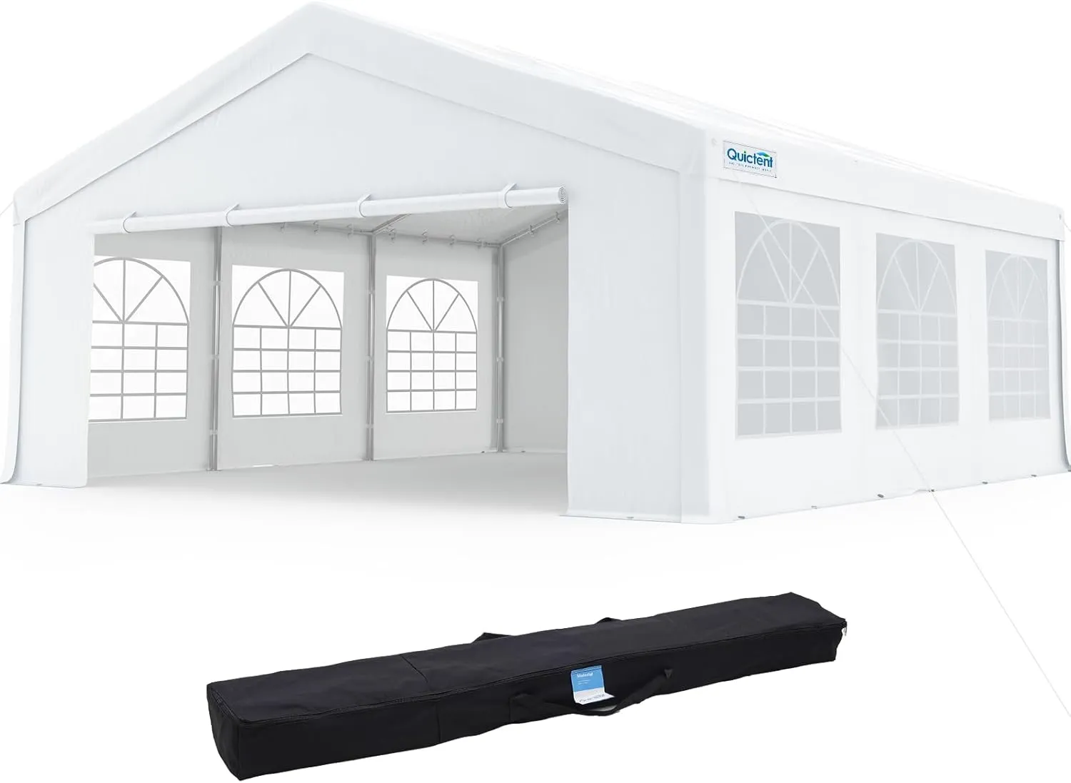 Quictent 16x20ft Party Tent Heavy Duty Outdoor Canopy Tent Carport Wedding Event Shelter BBQ Wedding Tents for Parties with Storage Bags(Church)