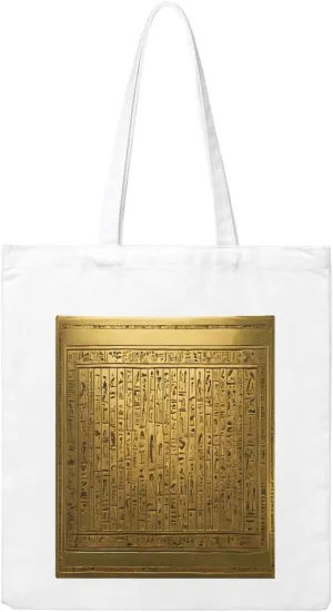 quopvnreusable Canvas Tote Bag, Egypt Hieroglyphics Shopping Bag with Durable Handles, Stylish Aesthetic Spacious Tote Bags for Groceries, Travel, Gym, Beach