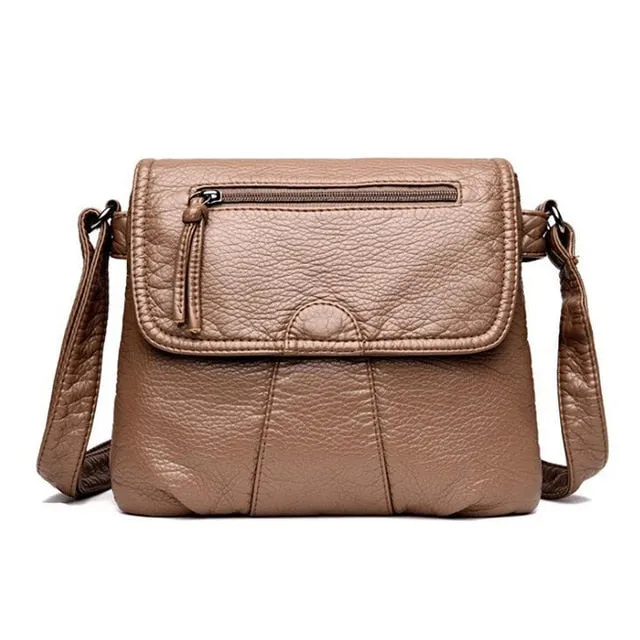 REPRCLA Brand Designer Women Messenger Bags Crossbody Soft PU Leather Shoulder Bag High Quality Fashion Women Bags Handbags