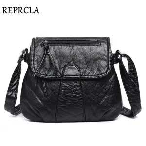 REPRCLA Brand Designer Women Messenger Bags Crossbody Soft PU Leather Shoulder Bag High Quality Fashion Women Bags Handbags