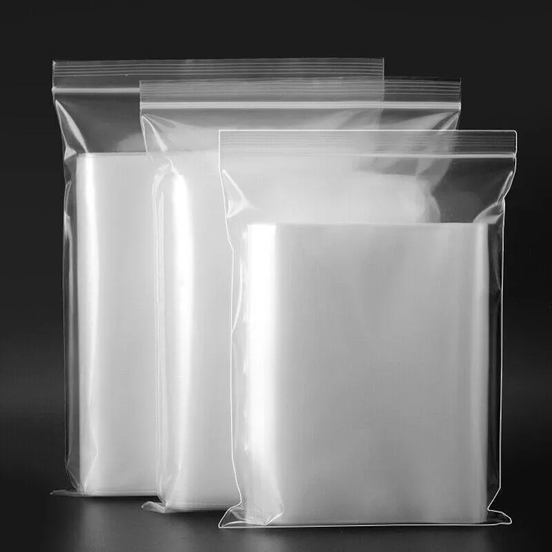 Resealable Zip Bags 100PCS 19Sizes