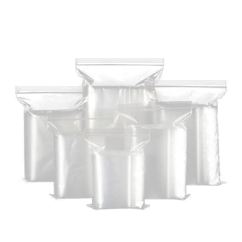 Resealable Zip Bags 100PCS 19Sizes
