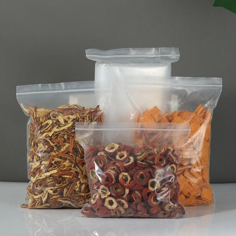 Resealable Zip Bags 100PCS 19Sizes