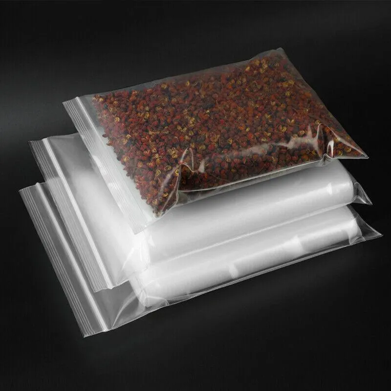 Resealable Zip Bags 100PCS 19Sizes