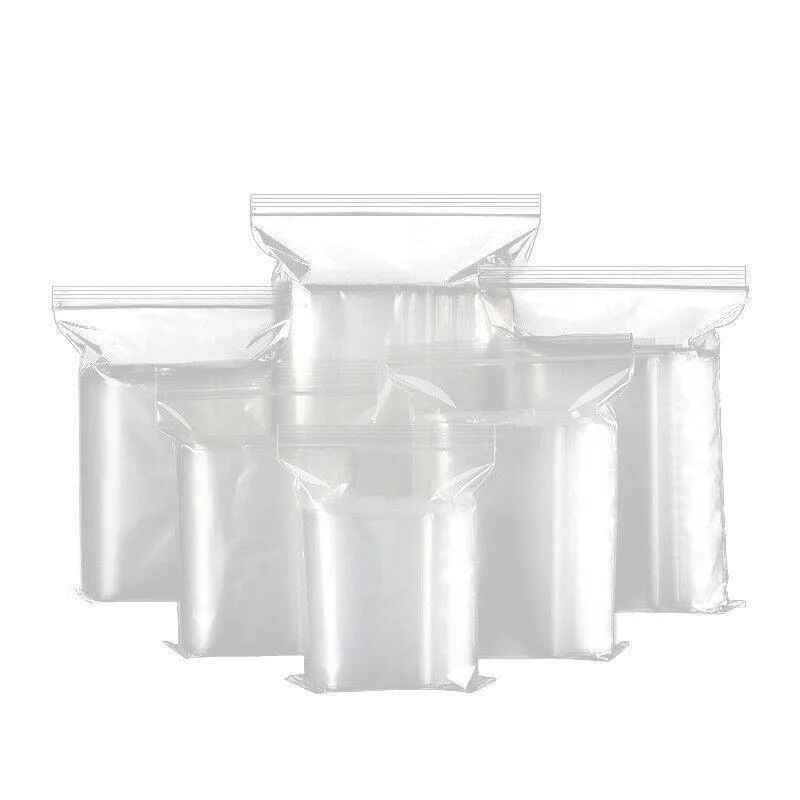 Resealable Zip Bags 100PCS 19Sizes