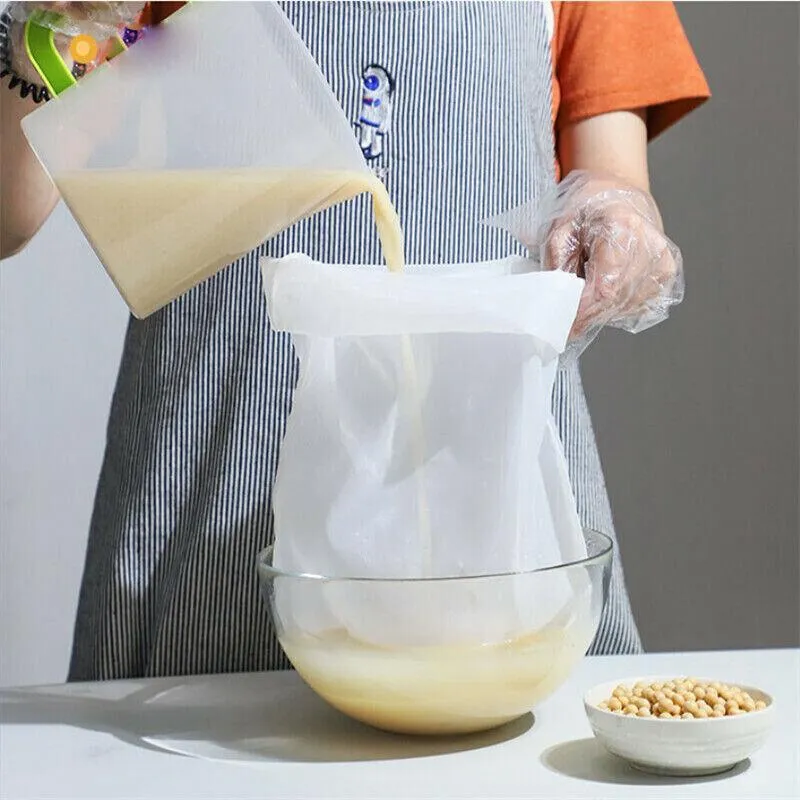 Reusable Nylon Fine Mesh Food Strainer Filter Bag 5-10PCS