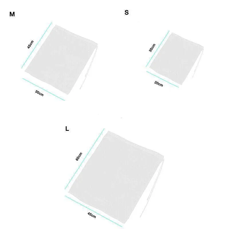 Reusable Nylon Fine Mesh Food Strainer Filter Bag 5-10PCS