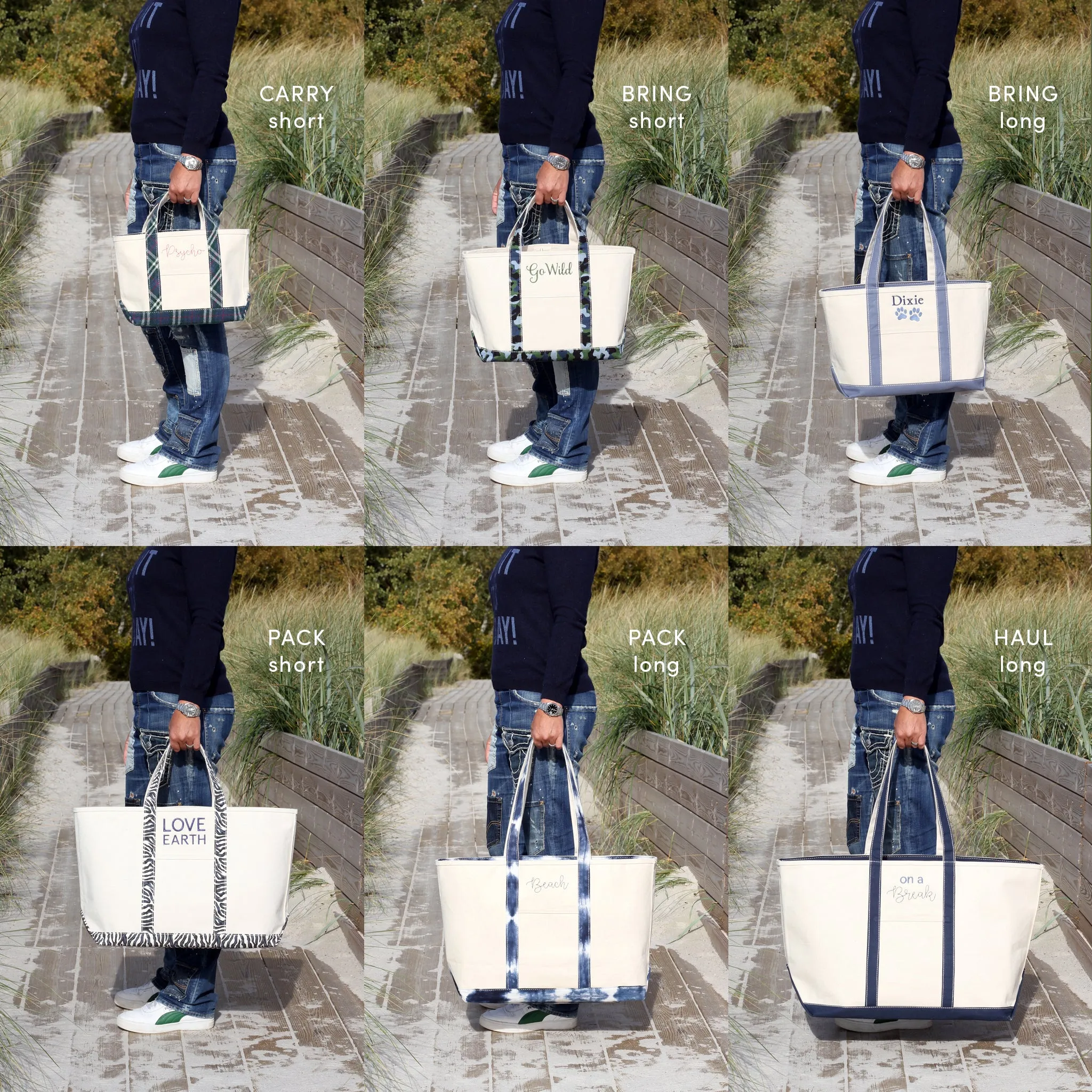 Reused Denim Tote Bag - Dark Indigo